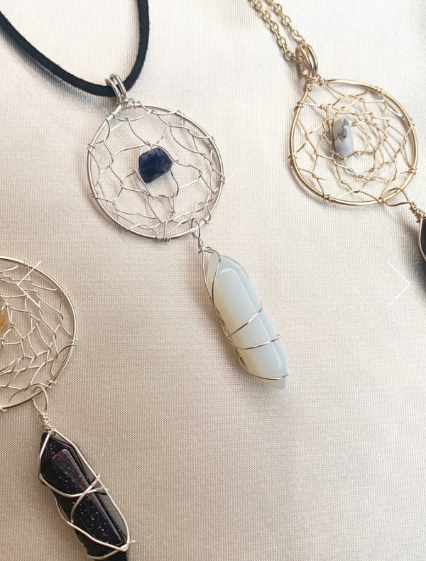 Crystal Dreamcatcher Necklace