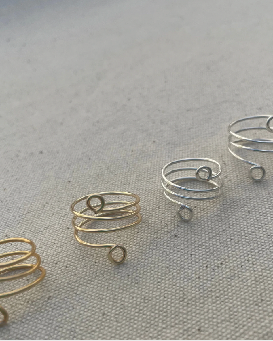 Spiral Ring v.2 (Silver or Gold)