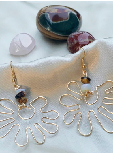 Flower Wire Earrings